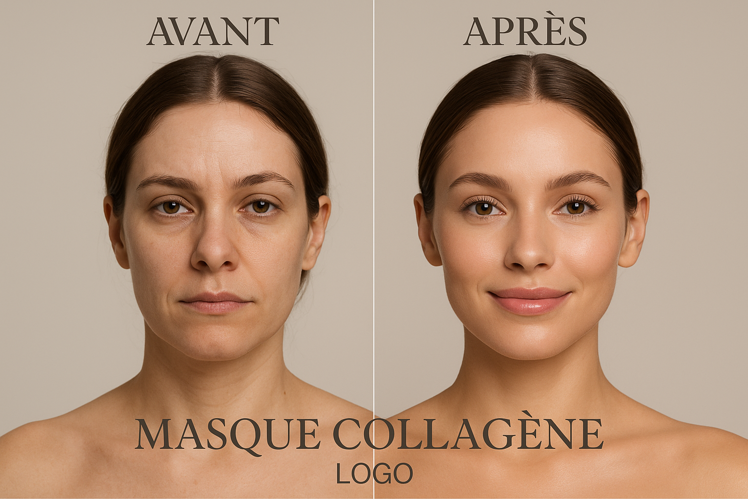 Visuel avant/après pour vos masques
